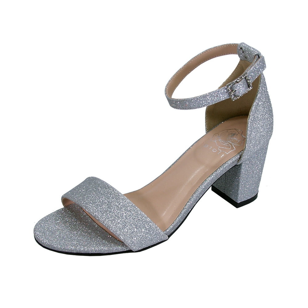 extra wide width block heels