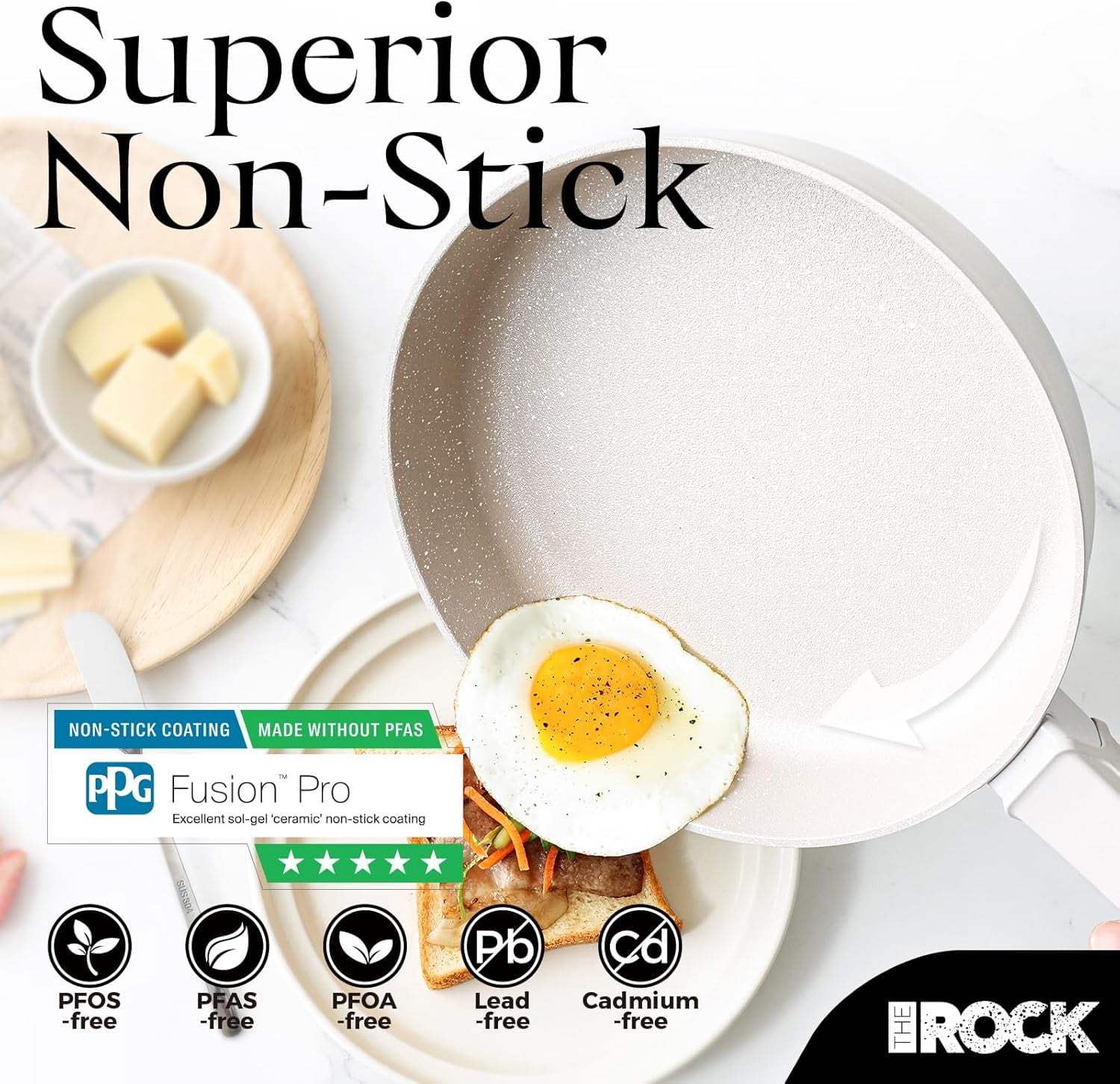 SOHO 11-Inch Non Stick Frying Pan with Lid -  Ceramic Coating for Healthy Cooking