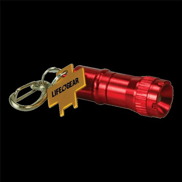 Life Gear 41-3944 Lumens LED Mini Aluminum Keychain Flashlight, Assorted Colors Pack of 12