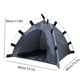 thumbnail image 3 of Carpa para mascotas para perros y gatos - Cama portátil interior/exterior con estacas en el suelo, 40x40x30cm, gris, 3 of 9