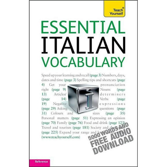 Teach Yourself Vocabulary: Essential Italian Vocabulary (Paperback)