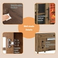 thumbnail image 5 of 55" Electric Fireplace Inserts, 1500W Recessed Stove Heater with 9H Timer, 4 Brightness 11 temperature settings for Indoor Use, 5 of 7