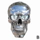 thumbnail image 1 of Fashion Halloween Led Motorcycle Resin Skull Headlight Motorbike High Low Beam Lamp For Halloween Skull Head Decorationsilver1pcs, 1 of 4