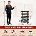thumbnail image 2 of Wine Rack Freestanding Floor, 7-Tier 42-Bottle Wine Storage Shelf with Table Top - Black, 2 of 8