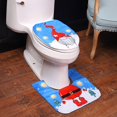 thumbnail image 2 of Funda para asiento de inodoro (azul) Alfombrilla de baño navideña, alfombrilla para inodoro, para decoración del hogar, taburete, alfombrilla para asiento, accesorio para tapa de inodoro, 2 of 5