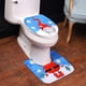 thumbnail image 2 of Funda para asiento de inodoro (azul) Alfombrilla de baño navideña, alfombrilla para inodoro, para decoración del hogar, taburete, alfombrilla para asiento, accesorio para tapa de inodoro, 2 of 5
