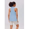 thumbnail image 3 of Pinspark Womens Sleeveless Golf Polo Shirts UPF 50+ V Neck Tennis Top Collared Solid Athletic Tee Lightweight Racerback Sports Tank Tops for Women, 3 of 8