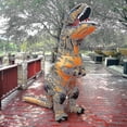 thumbnail image 4 of Disfraces de dinosaurios inflables calientes traje vestido t-rex Anime fiesta Cosplay carnaval disfraz de Halloween para hombre mujer adultos niños, 4 of 5