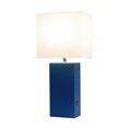 thumbnail image 4 of Elegant Designs Modern Leather Table Lamp with USB and White Fabric Shade, 4 of 7