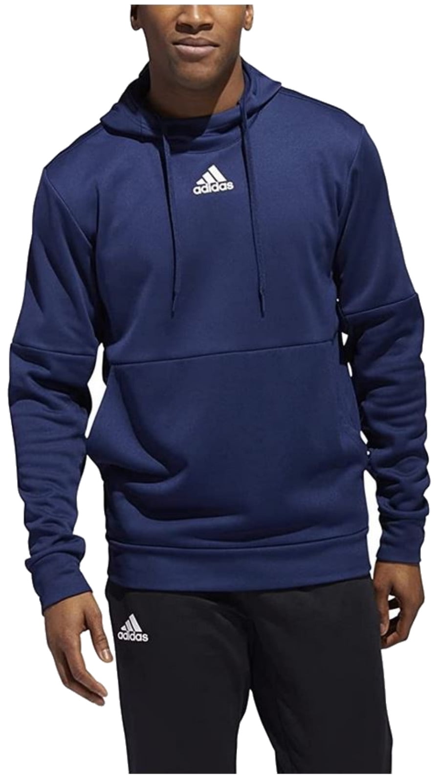 Pompeii uitgehongerd vooroordeel Adidas Men's Team Issue Training Pullover Hooded Sweatshirt � Navy/White  (XL) - Walmart.com