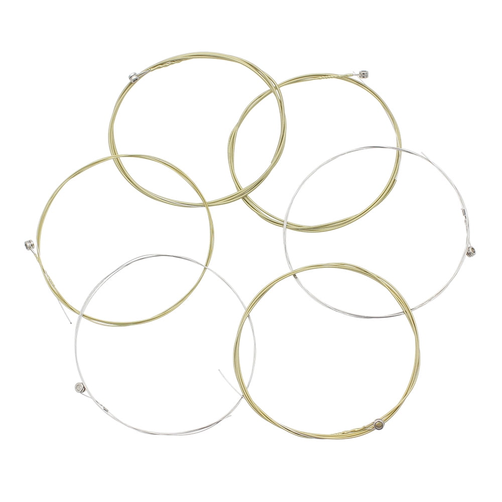 Stainless Steel Coated Copper Alloy Wound 1st6th (.010.047) 6pcs