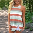 thumbnail image 2 of Moda Mujer Causal Cuello Redondo Blusa Estampada Sólida Camiseta Sin Mangas Verano Tank Tops Fridja  gh1631, 2 of 6
