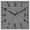 Dark Gray, variant on Dark Gray Wooden Wall Clock Silent Non Ticking, Farmhouse Burlap Solid Grey Color Modern Linen Texture Square Wall Clocks Battery Operated, Decor Clock for Home Office, Living Room, Kitchen, 12 Inch