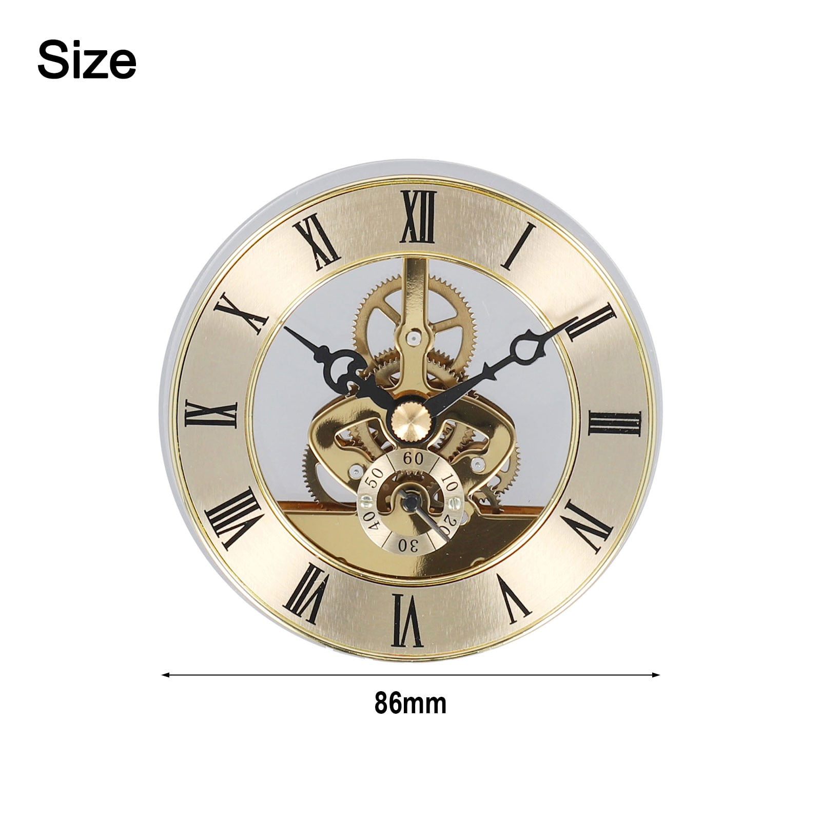 86MM Quartz Clock Inserts Movement Replacement DIY Parts Roman Numbers