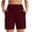 Wine, variant on KIHOUT Women's High Waisted Yoga Shorts Tummy Control Butt Lifting Workout Shorts with Pockets for Running Gym Daily Casual Wear