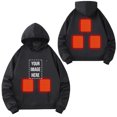 thumbnail image 2 of ToyKingdee Heated Hoodie Sweatshirt 5 Heating Zones Full-Zip Hooded Jacket Boys Girls Youth Winter Electric Heating Sweater, 2 of 8