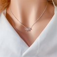 thumbnail image 2 of Minimalist Diamond Maple Leaf Necklaces for Women Sweet Fashion Gold Silver Clavicle Chain Rhinestone Choker Jewelry Gift, 2 of 5