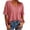 Dark pink, variant on Summer Women's Casual Solid Color T-shirt Half Sleeved Simple V-neck Tee Tops