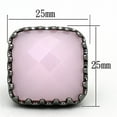thumbnail image 2 of Ring Synthetic Light Rose LOA887 for Women Style Ruthenium, 2 of 2