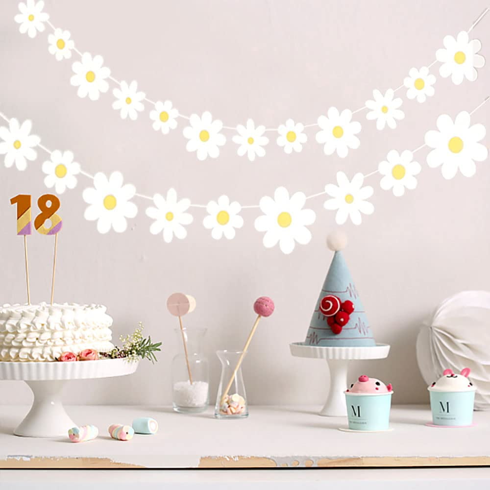 Groovy Boho Garland Set - 4 Piece Daisy & Hippie Banner For 1st Birthday Party - View #7