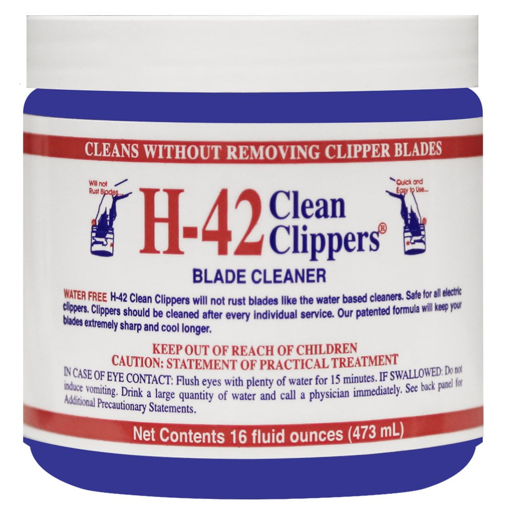 H42 CLEAN CLIPPERS Barber Salon Trimmer Blade Lubricant Cleaner 16 oz