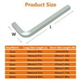 thumbnail image 2 of 7Pcs Square Head Wrench Set L Shaped Square Key Kit Chromium Vanadium Steel Square Head Screwdrivers, 3-10mm, 2 of 6
