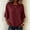 Wine loose fit 3/4 sleeve t shirt for women a1, variant on Yrmaups Loose Fit 3/4 Sleeve T Shirt for Women, Casual Round Neck Cotton Tee, Lightweight Soft Basic Top for Office Home Daily Wear, Light Blue L