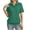 Army Green, variant on BXJX Womens Cotton Polo Shirts, Short Sleeves Collared V-Neck Casual Summer Tops Purple Size L