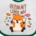 thumbnail image 4 of Inktastic Grammy Loves Me- Cute Baby Fox Boys or Girls Baby Bib, 4 of 4