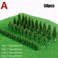 thumbnail image 1 of 50 Pcs Trees Model Train Railroad Wargame Diorama Scenery Landscape Scale, 1 of 6
