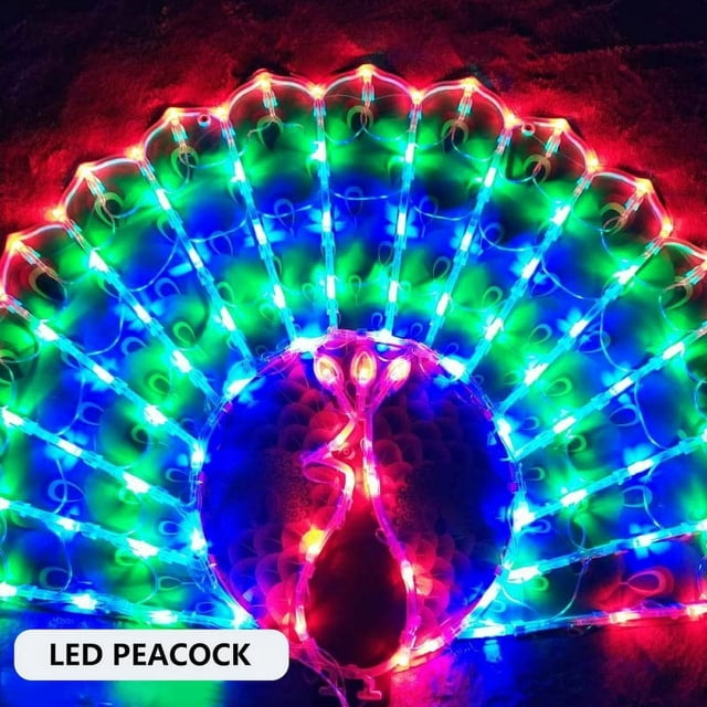 1~10PCS LED Decoration Light Peacock Love Five-pointed Star Atmosphere Lamp For Room Christmas Wedding Party Colorful Decorative