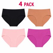 dELiA*s Girls Seamless Underwear Soft Stretch Bikini Panties for Girls and Teens 4 Pack