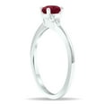 thumbnail image 3 of SZUL Women's Ruby and Diamond Tierra Ring in 10K White Gold, 3 of 5