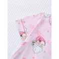 thumbnail image 4 of WIBACKER S-2XL Christmas Womens Pajamas Set Short Sleeve Button Down 2 Piece Loungewear Sets Santa Claus Sleepwear, 4 of 12