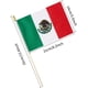 thumbnail image 3 of Paquete de 25 banderas pequeñas de Estados Unidos, mini banderas mexicanas de mano en palo, 6 x 8 pulgadas, 3 of 7