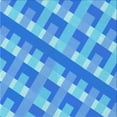 thumbnail image 1 of Ahgly Tapis d'Intérieur Lavable en Machine Carré Transitionnel Bleu Néon, 6 Pieds Carré, 1 of 7