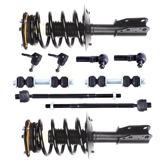SCITOO Front Strut Spring Assembly, Stabilizer Bar Link Kit, Ball Joint, Tie Rod End Fit for 2000 2001 2002 2003 2004 2005 for Buick LeSabre, 2000 2001 2002 2003 2004 2005 for Cadillac DeVille