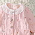 thumbnail image 3 of Splozh Birthday Pajamas 1-13 Years Spring Summer Girls Long Sleeved Pajama with Cute Lace and Skin Friendly Loungewear,Light Pink,12-13 Years, 3 of 4