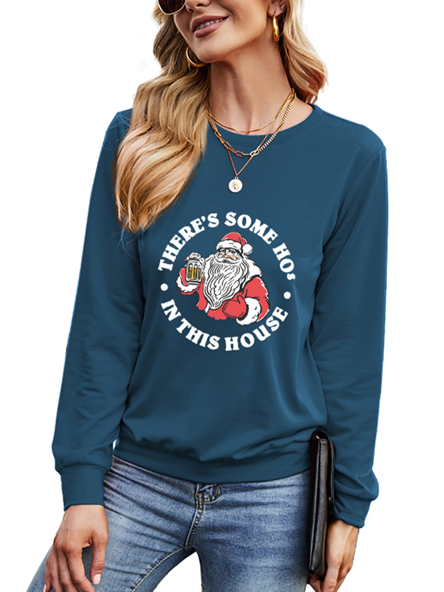 ladies christmas tunic jumper