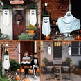 thumbnail image 6 of 2 Pack Halloween Hanging Decorations Outdoor, Hanging Spooky Ghost with Glowing Face in the Dark, Halloween Decorations Decor Outdoor Outside for Garden, Tree, Porch, Lawn, 6 of 7