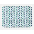 thumbnail image 1 of Seahorse Bath Mat, Ornate Drawings of Nautical Creatures Swirling Tails, Plush Bathroom Decor Mat with Non Slip Backing, 29.5" X 17.5", Sea Blue Dark Violet, by Ambesonne, 1 of 2