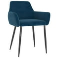 thumbnail image 3 of vidaXL Dining Chairs Upholstered Chair with Metal Legs for Living Room Velvet, 3 of 74