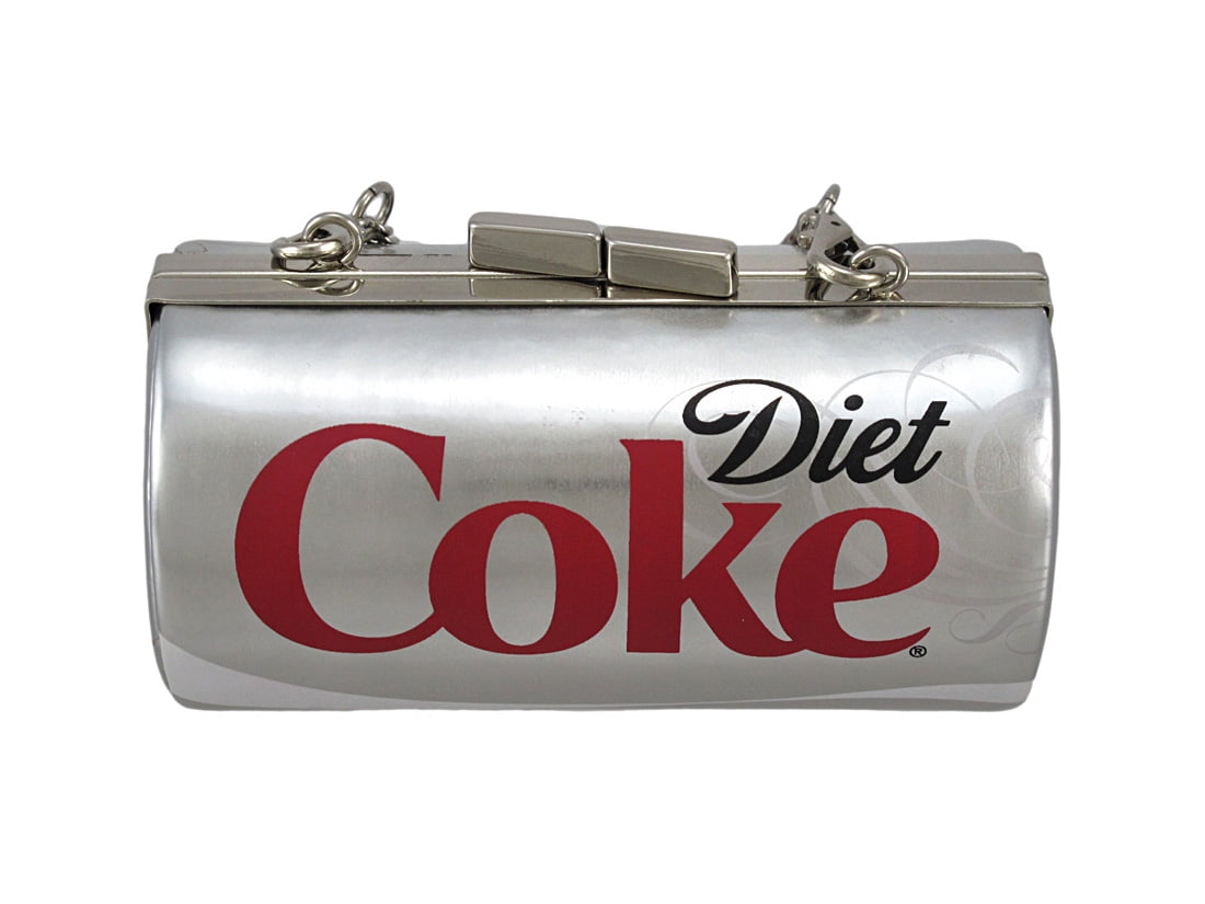 Women's Licensed Diet Coke Can Evening Bag Coca-Cola Clutch Style Handbag
