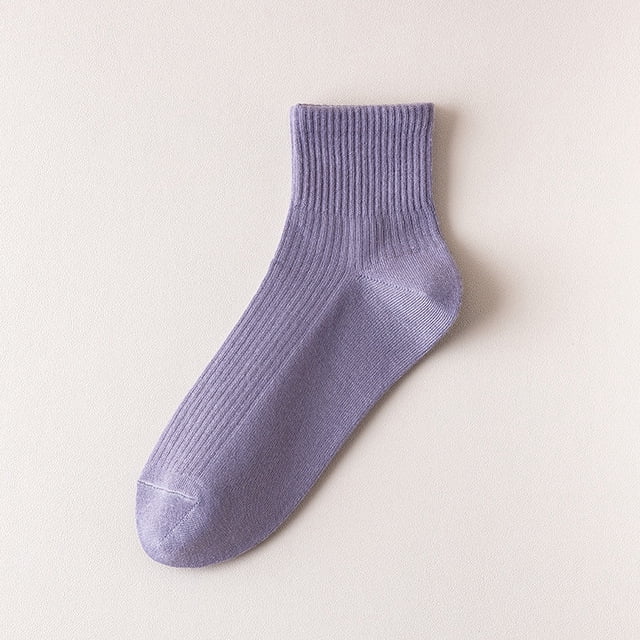 Chaussettes à la Cheville pour Femmes en Coton Blanches Fines Décontractées à Coupe Basse Courtes pour la Course Athlétique