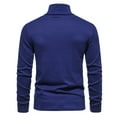 thumbnail image 4 of Clearance under 10.00 LYXSSBYX Mens Shirts Long Sleeve Clearance Men Casual Long Sleeve High Elasticity Turtleneck Bottoms Tops Blouse, 4 of 8