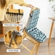 thumbnail image 5 of Cojín de Suelo Capitoné para Silla de Oficina | Tejido Flocado Transpirable | Bandas Elásticas Antideslizantes | Cojín Reclinable Acolchado Ergonómico para Casa, Salón, Tatami y Silla de Ordenador, 5 of 6