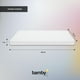 thumbnail image 3 of Colchon Cuna Bebe Impermeable Memory 100x70x7 Standar blanco, 3 of 6