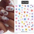 thumbnail image 1 of Harunouta-adhesivo 3D para uñas, calcomanías florales doradas de lavanda, línea geométrica, flor de lámina plateada, deslizadores de manicura, 1 of 4