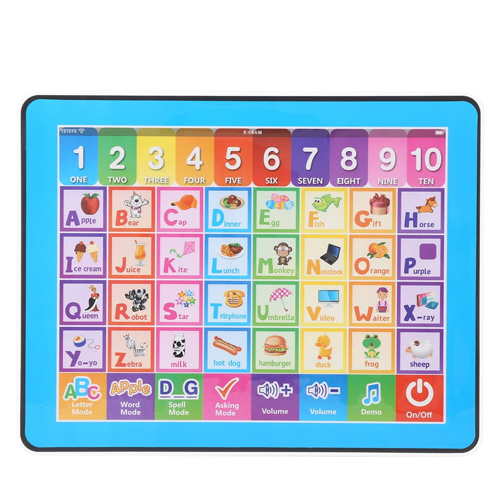 HERCHR Learning Tablet Toy, Baby Kids Touch Screen Learning English