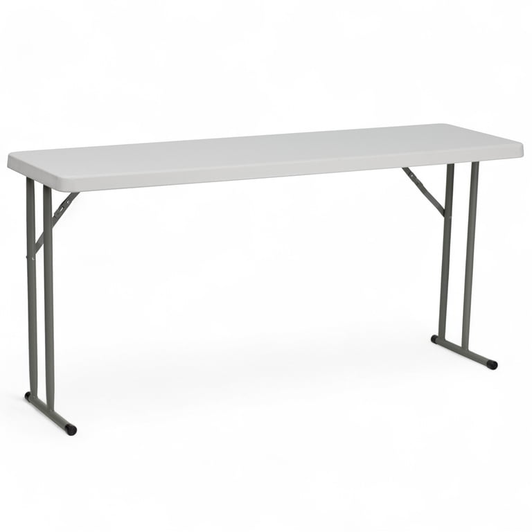 Emma + Oliver 5-Foot Rectangle Plastic Folding Table, 60